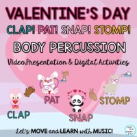 Valentine's Day Body Percussion Activities: Presentation & Google Slides