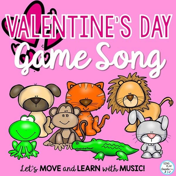 Valentine's Day Animal Movement Game “If You Are My Valentine?” Brain Break  - Sing Play Create