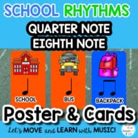 rhythm-flash-cards-posters-games-quarter-eighth-notes-school-time