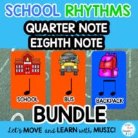 Rhythm L1 Activities BUNDLE: Video, Games, Flash Cards, Google Apps, School Time