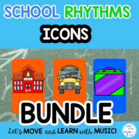 Rhythm Activities BUNDLE: {ICON } Video, Google Apps, Flash Cards School Time