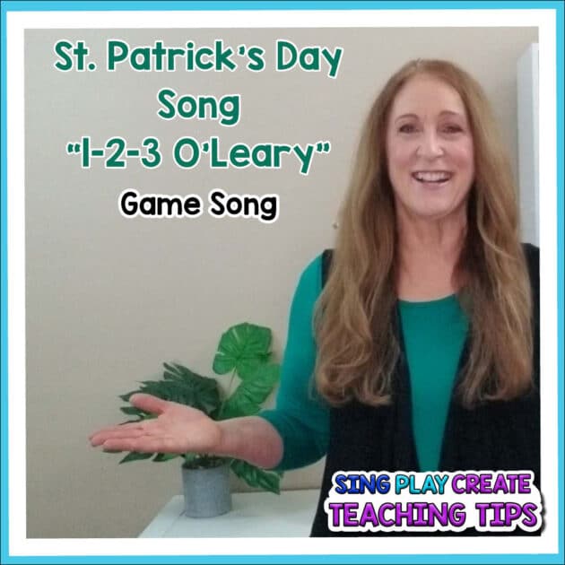 St. Patrick's Day music activities for "1-2-3 O'Leary”, FREEBIE SING PLAY CREATE