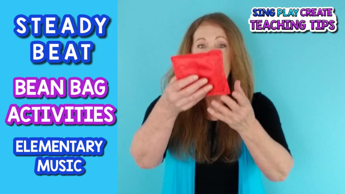 Steady beat activities with bean bags you can use in your elementary music classroom to help students feel the steady beat.