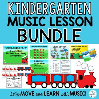 Kindergarten & PreK Music Lesson Bundle: Beat, Rhythm, Tempo, Pitch, Dynamics
