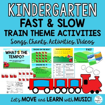 Kindergarten Music Lessons and Movement Activities: Fast, Slow Tempo