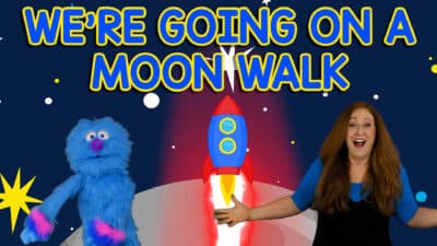 "We're Going on a Moon Walk" and "Zoom, Zoom, Zoom We're Going to the Moon" song is a space adventure song and story for children.