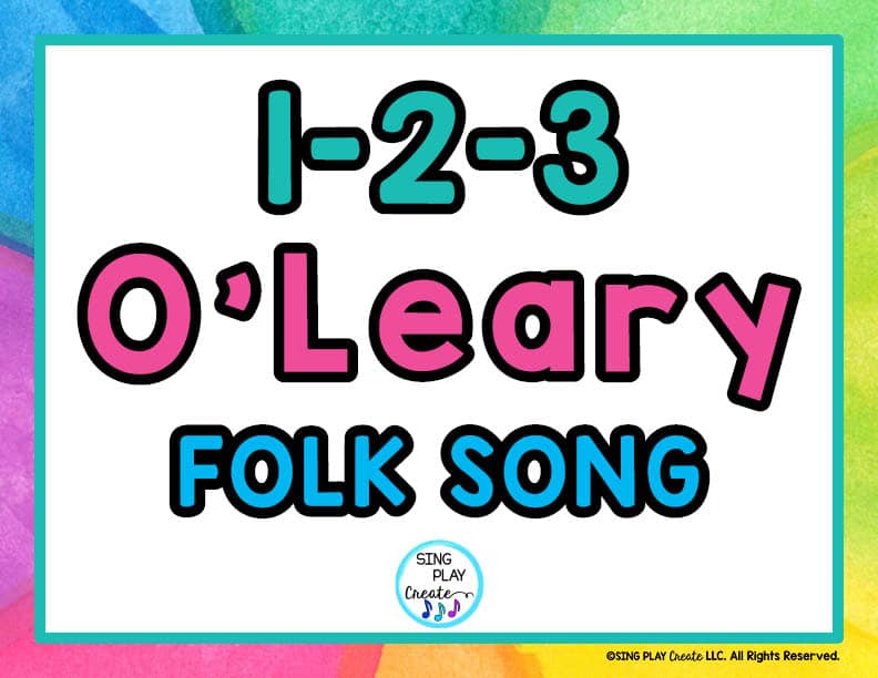 Free Game song from Sing Play Create. 1-2-3 O'Leary.
Subscribe for this free resource.