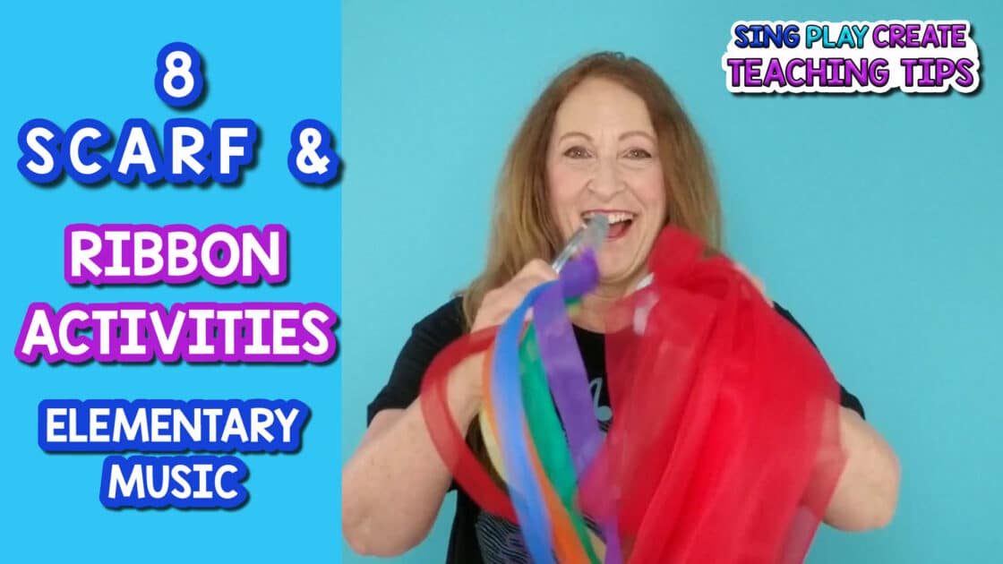 I’m sharing 8 scarf and ribbon activities you can use in your elementary music classes today to teach music concepts.  These activities are going to change the way you teach and make music in your classroom! Not only are there eight activities, but I give you the details on how to do them. There's also two songs for scarves and ribbon activities you can use too!