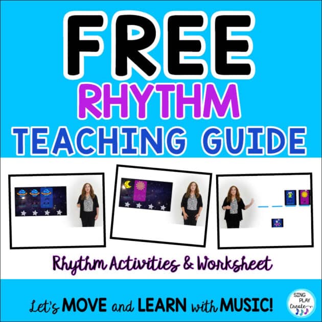 Free Rhythm Activity Guide and activities from Sing Play Create.