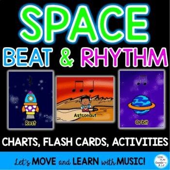 Space Steady Beat and Rhythm Activities: Read, Play, Compose {L1}
