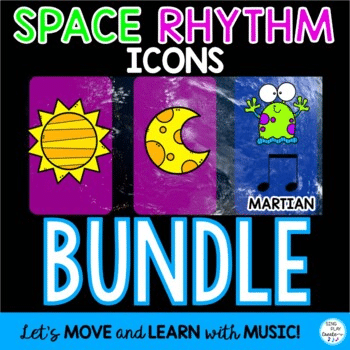 Rhythm and Body Percussion Activity BUNDLE: {Icons} PreK-K Space Aliens