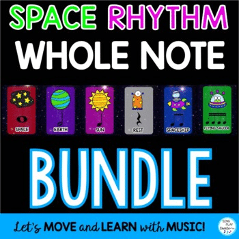 Rhythm Activities BUNDLE: {Whole Note} (All Levels) Space Aliens