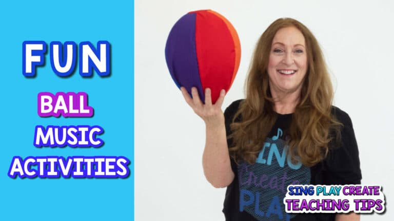 I’m sharing some fun ball music and movement activities. I'm using a Balloon ball. All you need is a balloon, and you are ready for some fun!