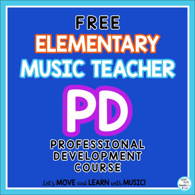 Your FREE elementary music teacher professional development course is here. Now you can choose the number of hours and the topics for your professional development credits. It’s easy and can be done on your own time schedule!