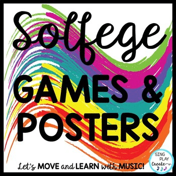 Elementary General music Class Solfege Posters and Game in Color coded colors blend well with any music classroom! These primary posters and flashcards include visuals to help students learn solfege. Solfege employs multiple learning styles, including visual, kinesthetic, and auditory. Playing these solfege hand sign games will help your students to identify and connect the hand signs with the pitches more accurately and demonstrate their ability to sing and sign.