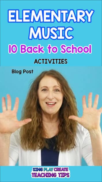 Ten back to school elementary music activities. Music games, songs, procedures  for a successful back to school experience.
