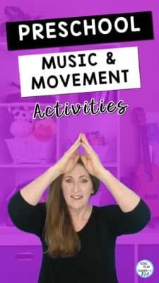 I’m sharing some fun preschool music and movement activities to help your preschoolers explore music through movement to help them develop physically, emotionally and creatively.