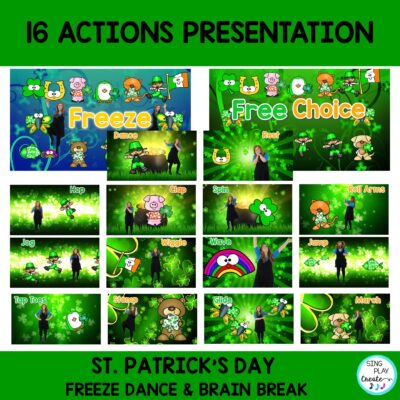 St. Patrick's Day Scarf Activity, Brain Break, Creative Movement Activity