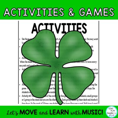 Count 1-30 St. Patrick's Day activities with music and movement, games and math center activities. Let's count to 30 with St. Patrick's Day friends!