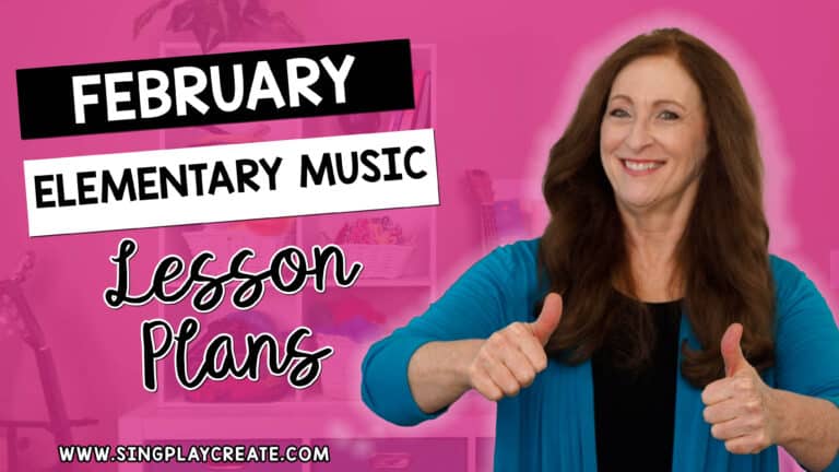If you are looking for February elementary music lesson plans, then you'll want to read this post with 3 tips and fun ideas.
