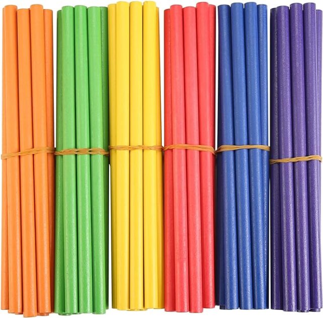 60 Pcs Rhythm Sticks for Kids Bulk, Wood Music Lummi Sticks, 6 Colors AMAZON AFFILIATE LINK