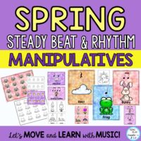Spring Steady Beat and Rhythm Read & Compose Music Activities L1