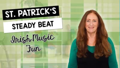 Hello!  I'm sharing some fun St. Patrick's Day Steady Beat music and movement activities you can use in your elementary music classroom and in your preschool music classes. If you are teaching music at home, then you'll be able to use these activities too!