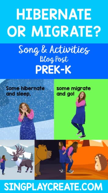 Easy to use hibernation-migration activities for Kindergarten and Preschool. SING PLAY CREATE