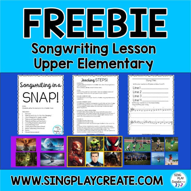 FREE SONGWRITING UNIT FOR UPPER ELEMENTARY
