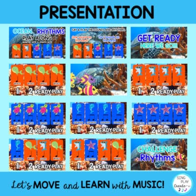 Rhythm Activities BUNDLE: {Quarter & Eighth Notes} Ocean Friends