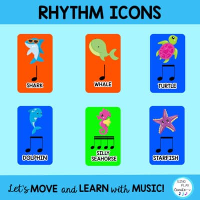 Rhythm Google Slides Drag & Drop Activity {Sixteenth Notes} Ocean Friends