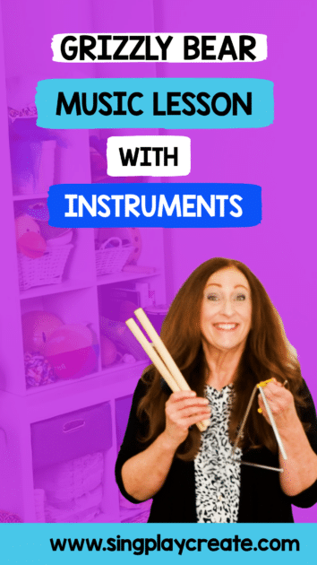 Here's a music lesson tutorial for "Grizzly Bear" song using classroom Instruments to teach dynamics. This is a lesson tutorial for parents and teachers who want to help children learn music concepts. SING PLAY CREATE