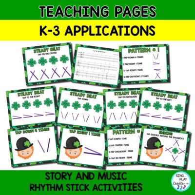 Music and Literacy Rhythm Stick Activity for "How to Catch a Leprechaun"