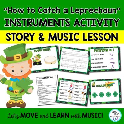 Music and Literacy Instruments Activity for "How to Catch a Leprechaun"
