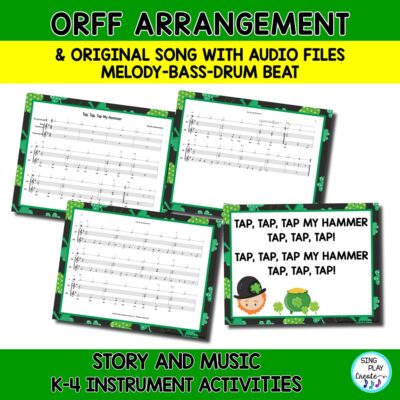 Music and Literacy Instruments Activity for "How to Catch a Leprechaun"
