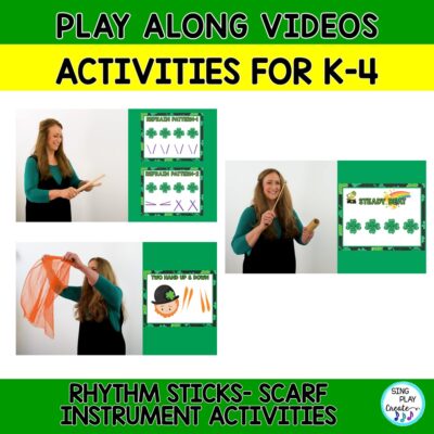 Music and Literacy Scarf, Music Lessons & Activities "How to Catch a Leprechaun"