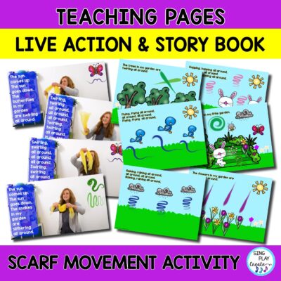 Scarf Movement Activity Song "My Little Garden": Music, Movement, Literacy - Image 4