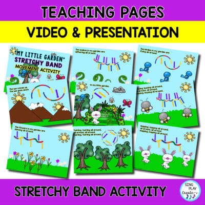 Stretchy Band Music and Movement Activity Lesson "My Little Garden" - Image 3