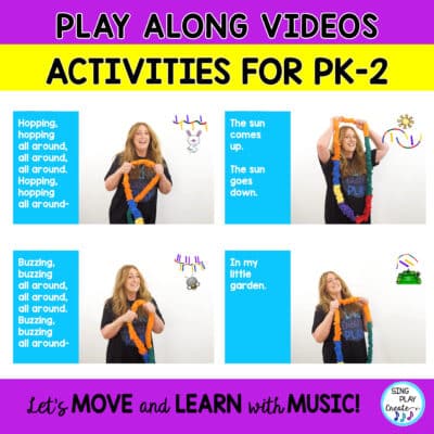 Stretchy Band Music and Movement Activity Lesson "My Little Garden" - Image 4