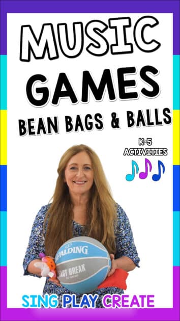 Easy Music Class Bean Bag and Ball Games and Activities for Elementary Music you can use at the end of the year- or anytime you need some games. I'll show you how to scaffold the games and activities for all elementary grades and there's a FREE RESOURCE with the games and diagrams for you to use to teach students the games. Grab the FREEBIE when you SUBSCRIBE to Sing Play Create 😲FREE MUSIC ACTIVITIES: : https://bit.ly/4h6cRvK